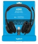 Logitech Headset H390 USB Stereo Front box