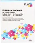 FLWR Brother LC-970 - LC-1000 Multipack zwart en kleur (Huismerk (compatible))