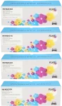 FLWR HP 415X 4-pack zwart en kleur (Compatible XXL)