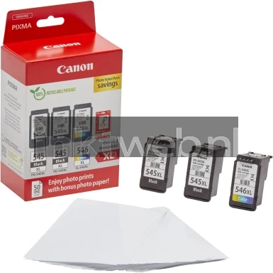 Canon PG-545XLx2/CL-546XL Photo Value Pack zwart en kleur