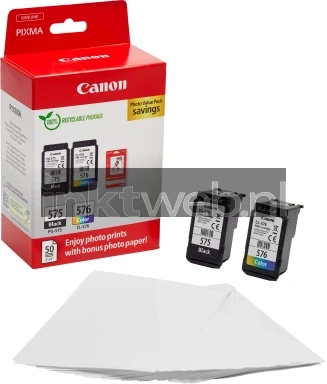 Canon PG-575/CL-576 Photo Value Pack zwart en kleur