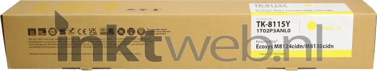 Huismerk Kyocera Mita TK-8115Y geel