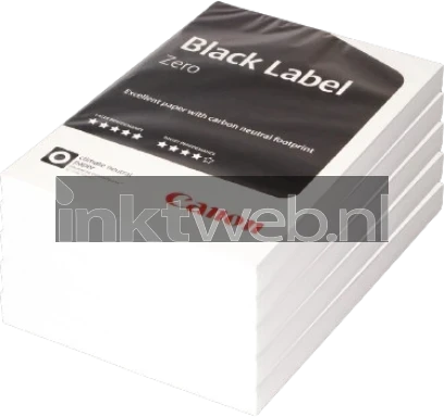 Canon Black Label Zero 80 grams | 5 x 250 vellen wit Front box