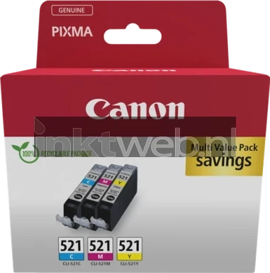 Canon CLI-521 Multipack kleur Front box