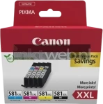 Canon CLI-581XXL 4-pack zwart en kleur (Origineel XXL)