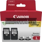 Canon PG-540L Twinpack zwart Front box