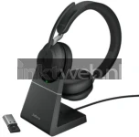 Jabra Evolve2 65 Stereo MS + Laadstation + Link 380 USB-A  (Origineel)