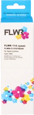 FLWR Epson 114 Inktfles cyaan