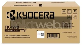 Kyocera Mita TK-1270 toner  zwart Front box