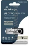 MediaRange USB C-Stick 3.2 Gen 1-16GB zilver (Origineel)
