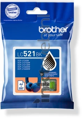 Brother LC-521BK zwart