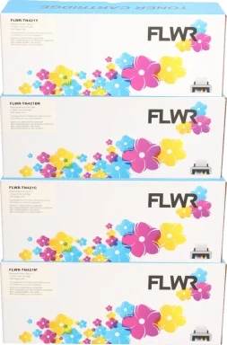 FLWR Brother TN-421 Multipack zwart en kleur