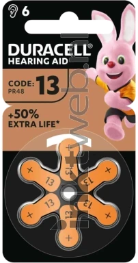 Duracell type 13 EasyTab 1.4v Front box
