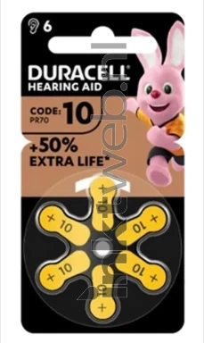 Duracell type 10 EasyTab 1.4v Front box