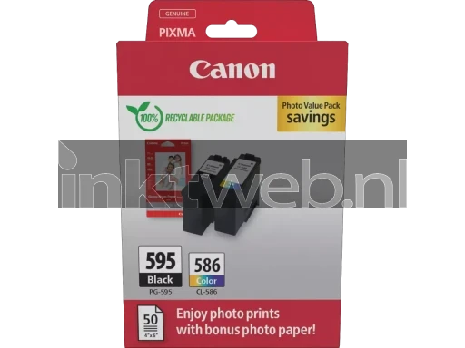 Canon PG-595/CL-586 photo value pack Front box