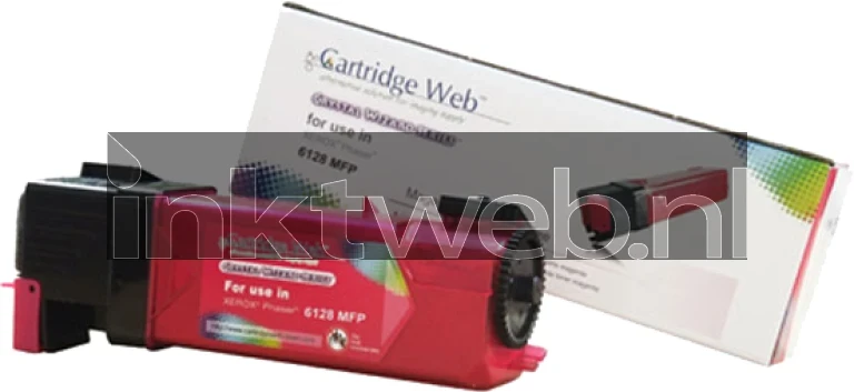 Xerox Phaser 6128 toner magenta Combined box and product