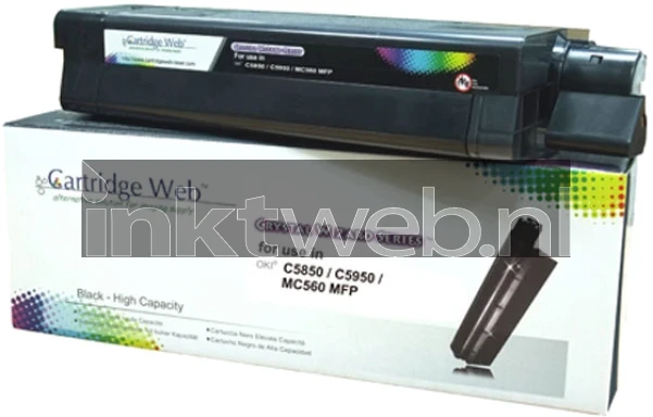 Oki C5950 zwart Combined box and product