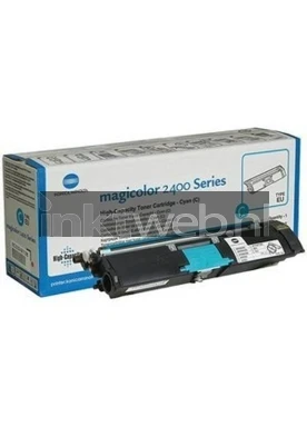 Konica Magicolor 2400 / 2500 hc cyaan Combined box and product