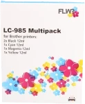 Brother LC-985 Multipack zwart en kleur cartridges Front box