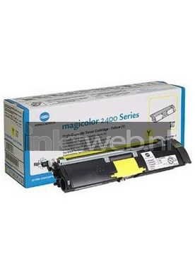 Konica Magicolor 2400 / 2500 hc geel Combined box and product