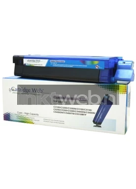 Oki C5100 cyaan Combined box and product
