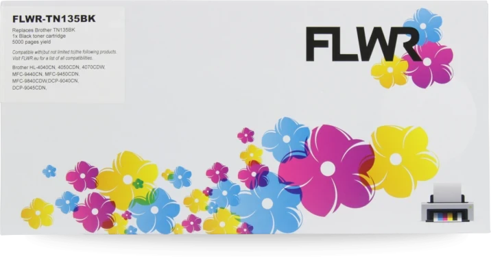 FLWR Brother TN-135BK zwart