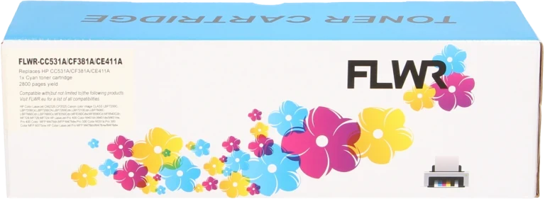 FLWR Canon 718C cyaan Front box