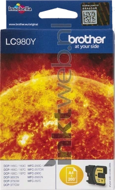 Brother LC-980Y geel
