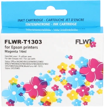 Huismerk Epson T1303 magenta Front box