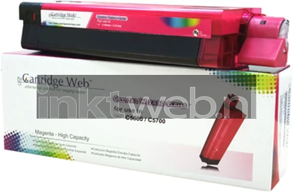 Oki C5600 magenta Combined box and product