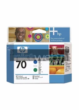 HP 70 Cyaan-Green Printkop Front box