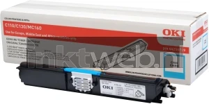 Oki C110/C130/MC160 Toner cyaan (Origineel)
