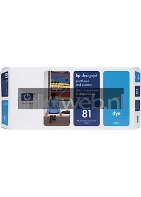 HP 81 Cyaan Printkop Front box