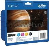 Brother LC-1240 Multipack zwart en kleur (Origineel Hoge Capaciteit)