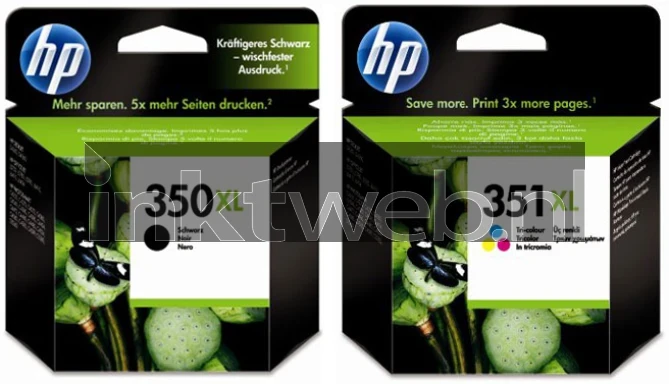 HP 350Xl en HP 351XL Front box