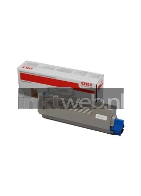 Oki MC861 cyaan Combined box and product
