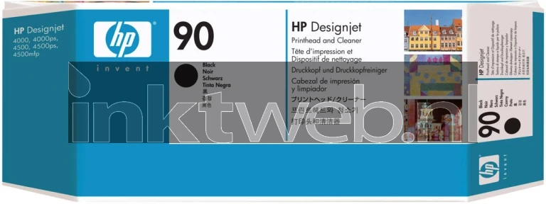 HP 90 printkop zwart front box Front box