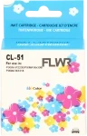 FLWR Canon CL-51 kleur (Huismerk (remanufactured))