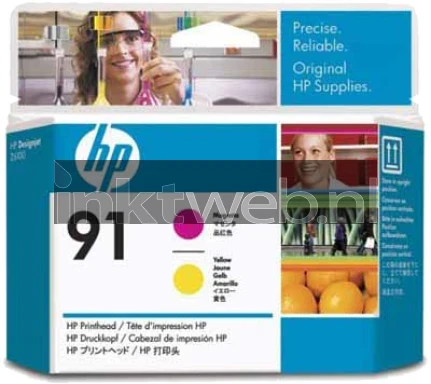 HP 91 Magenta-Yellow Printkop Front box