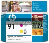 HP 91 printkop magenta en geel (Origineel)