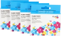 FLWR Epson T0556 Multipack zwart en kleur (Huismerk (compatible))