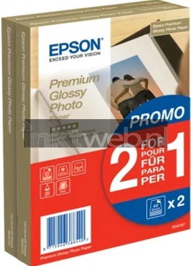 Epson Premium glossy photo paper 255g/m2 100x150mm Front box