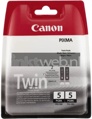 Canon PGI-5BK twinpack zwart