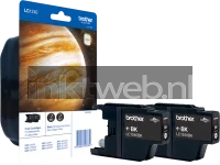 Brother LC-1240 Twinpack zwart (Origineel Hoge Capaciteit)
