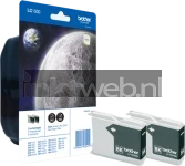 Brother LC-1000BK 2-pack zwart (Origineel)
