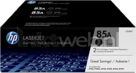 HP 85AD 2-pack zwart (Origineel)