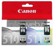 Canon PG510/CL511 cardboard zwart Front box