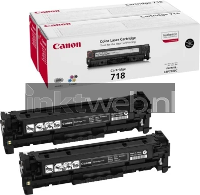 Canon 718 Duopack zwart
