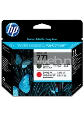 HP 771 mat zwart en rood Front box