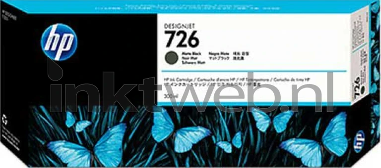 HP 726 mat zwart Front box